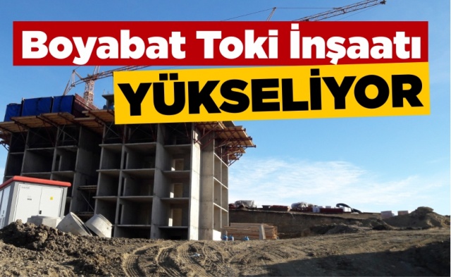 11 Haziran 2020 Perşembe günü çekilen kura ile Boyabat'tan 120 aileyi ev sahibi yapan Toplu Konut İdaresi Boyabat evlerinin inşaatı yükselmeye başladı.