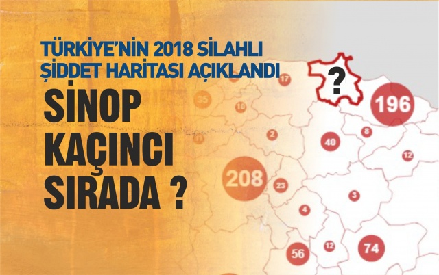 Türkiye'nin 2018 Yılı Silahlı Şiddet Haritası Açıklandı.