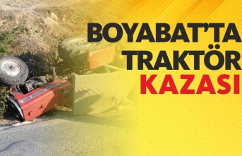 Boyabat'ta Traktör Kazası