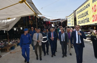 Kaymakam Aksoy ve Başkan Çakıcı Panayır Esnafını Ziyaret Ettiler