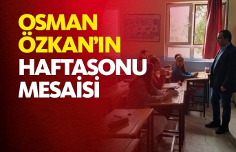 Boyabat Milli Eğitim Müdürü Osman Özkan'ın Haftasonu Mesaisi