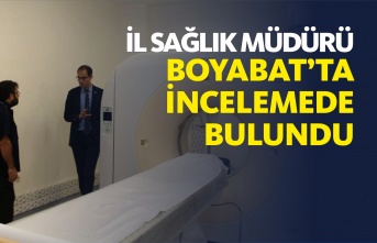 İl Sağlık Müdürü Dr. Mehmet Erşan Boyabat'ta İncelemelerde Bulundu