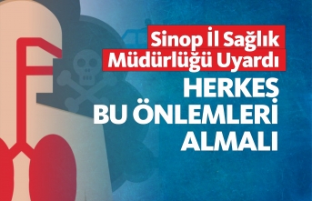 Sinop İl Sağlık Müdürlüğü Vatandaşları Uyardı
