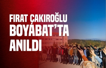 Boyabat Ülkü Ocakları Fırat Çakıroğlu'nu Unutmadı