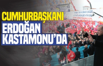 Cumhurbaşkanı Erdoğan Kastamonu'da Coşkuyla Karşılandı
