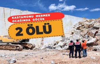 Kastamonu'da mermer ocağında göçük: 2 ölü