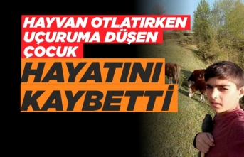 Sinop'ta uçuruma düşen çocuk öldü