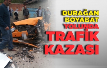 Boyabat - Durağan yolu arasında trafik kazası : 6 Yaralı
