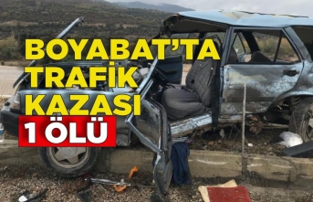 Boyabat'ta Trafik Kazası 1 Ölü