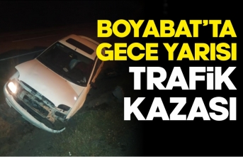 Boyabat'ta gece yarısı trafik kazası