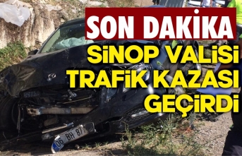 Sinop Valisi trafik kazası geçirdi !