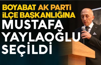 Boyabat Ak Parti İlçe Başkanlığına Mustafa Yaylaoğlu seçildi