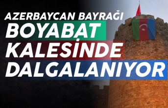 Boyabat'tan Azerbaycan'a bayraklı destek