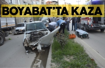 Boyabat’ta trafik kazası 1 yaralı