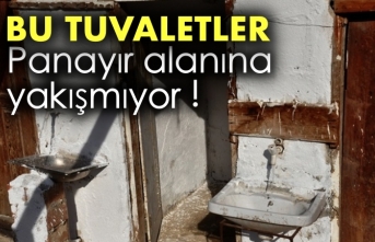 Boyabat Panayır alanında bulunan tuvaletler vatandaşların tepkisini çekiyor