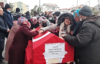 Boyabat'ta hayatını kaybeden polis memuru için Çorum'da tören düzenlendi
