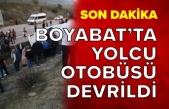 Sinop-Boyabat yolunda yolcu otobüsü kaza yaptı