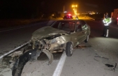 Boyabat Mezbahane mevkiinde iki araç çarpıştı 9 yaralı !