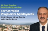 AK Parti Belediye Başkan Adayı Ferhat Yıldız ‘’  Şehrimize değer katacak bir çok proje hazırladık ‘’