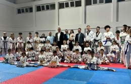 Boyabat Taekwondo okulunda kuşak sınavı heyecanı