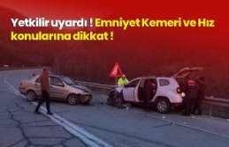 Boyabat Sinop yolunda sabah saatlerinde kaza 6 yaralı...