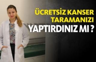 Sinop KETEM Ücretsiz Kanser Taraması Yapıyor