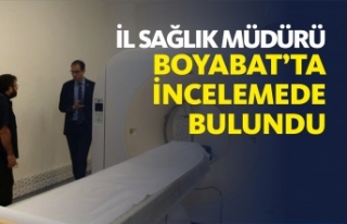 İl Sağlık Müdürü Dr. Mehmet Erşan Boyabat'ta...