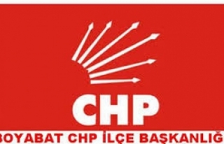 Boyabat CHP İlçe Başkanlığı Basın Açıklaması