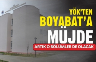 YÖK'ten Boyabat'a Müjdeli Haber