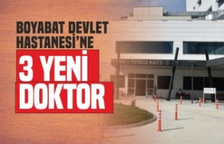 Boyabat Devlet Hastanesi'ne 3 Yeni Doktor