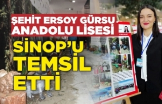 Şehit Ersoy Gürsu Anadolu Lisesi Sinop'u temsil...