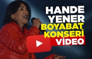 Hande Yener Boyabat Konseri Video Haber