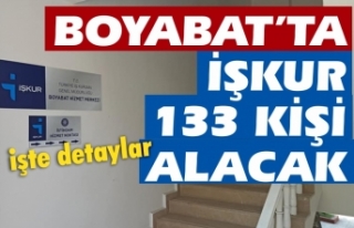 Boyabat'ta 133 kişiye iş imkanı