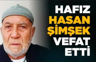 Kemaldede Cami emekli imamı Hafız Hasan Şimşek...