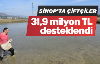 Sinop’ta çiftçiler 31,9 milyon TL desteklendi 