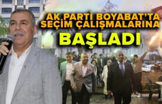Ak Parti Sinop adayları Boyabat'ta seçim çalışmalarına...