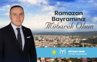 Boyabat İYİ Parti İlçe Başkanı Mithat Mor Bayram...