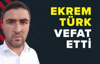 Emeki öğretmen Erdem Türk’ün oğlu Ekrem Türk...