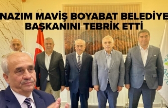 Milletvekili Nazım Maviş Boyabat Belediye Başkanı Hüseyin Coşar’ı tebrik etti
