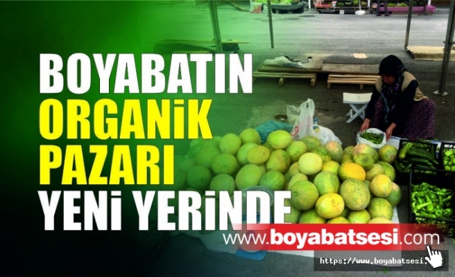 Boyabat’ın organik  pazarı yeni yerinde açıldı.