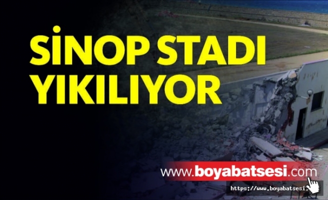 Sinop Stadı Yıkılıyor