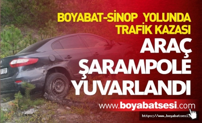 Boyabat-Sinop Yolunda Trafik Kazası