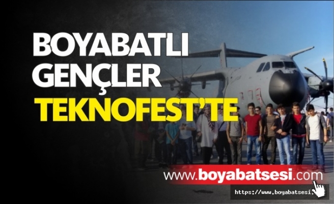 Boyabatlı Öğrenciler Türkiye'nin İlk Uzay,Havacılık ve Teknoloji Festivali Teknofest'i Gezdi