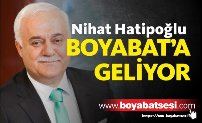 Prof.Dr. Nihat Hatipoğlu Boyabat'a geliyor