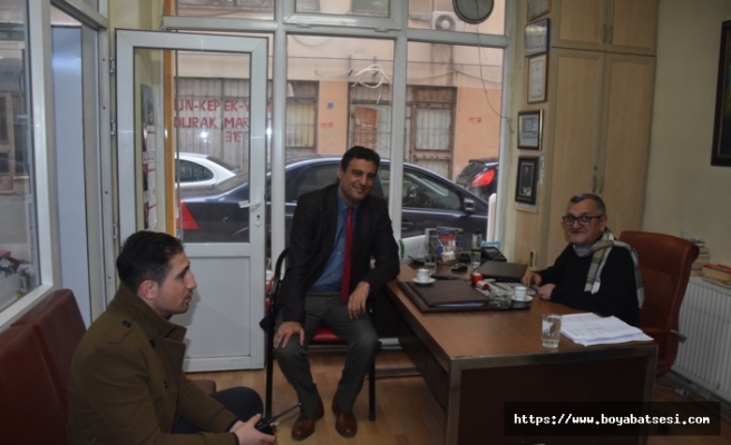Boyabat İlçe Emniyet Müdürü  Mustafa Gülcü Gazetemizi Ziyaret Etti
