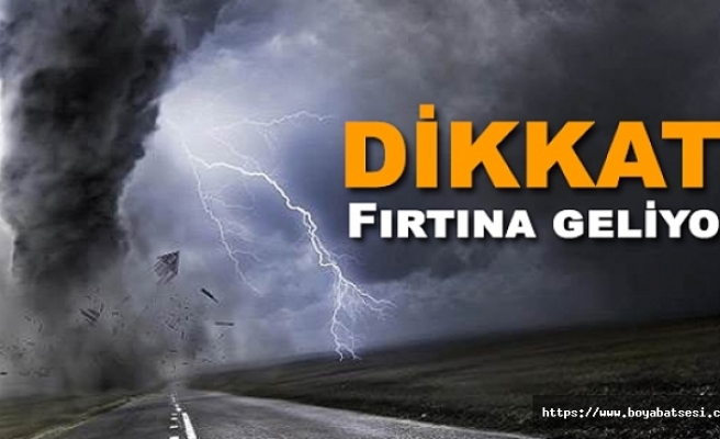 Sinop ve çevresinde şiddetli fırtına uyarısı