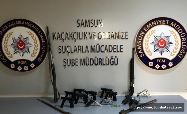 Sinop'ta silah kaçakçılığı operasyonu: 4 gözaltı