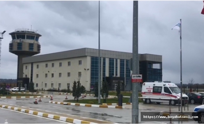 Sinop Havaalanında korkutan patlama sesi