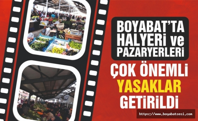 Boyabat'ta kurulan pazar yerleri için çok önemli kararlar !
