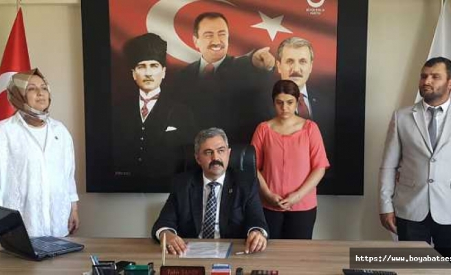 BBP Sinop İl Başkanlığına Tahir Şahin atandı